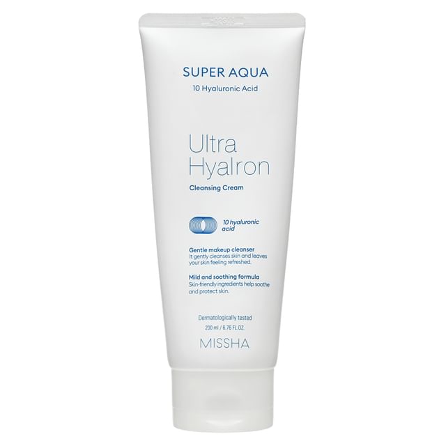 MISSHA - Super Aqua Ultra Hyalon Cleansing Cream - K-Beauty Vibe