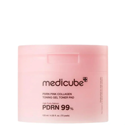 medicube – PDRN Pink Collagen Toning Gel Toner Pad