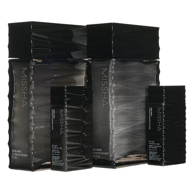 MISSHA - For Men Extreme Renew Set : Skin 120ml + 30ml + Lotion 120ml + 30ml - K-Beauty Vibe