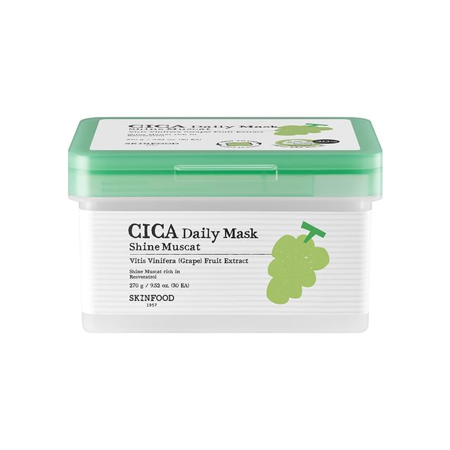 SKINFOOD - Shine Muscat Cica Daily Mask - K-Beauty Vibe
